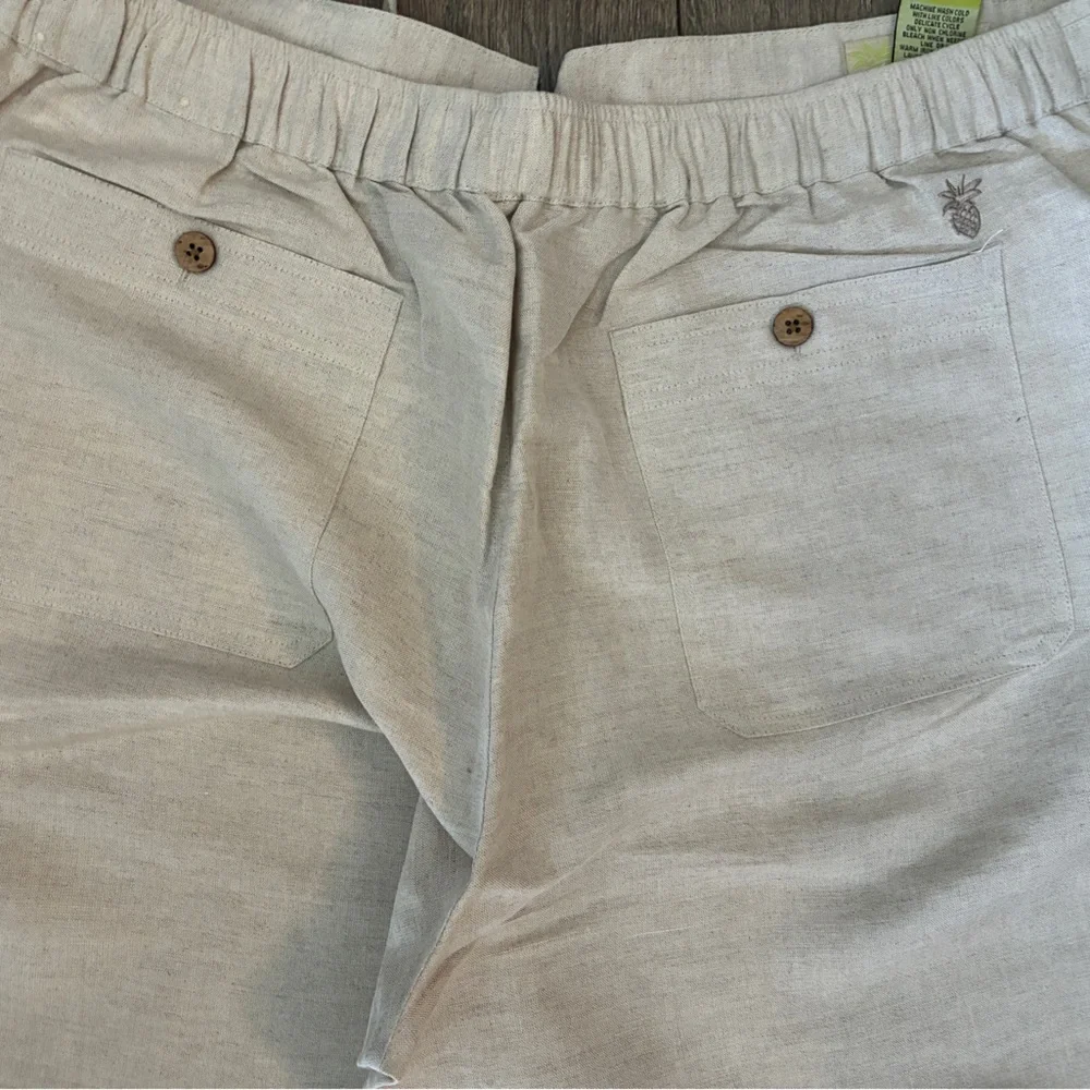 Cubavera Men's Beige Drawstring Chinos